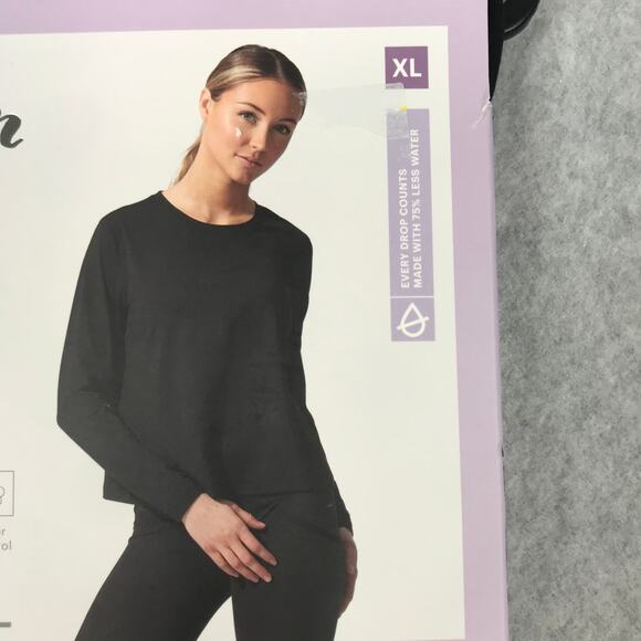 Wander by HotTotties Top Womens XL Black Midweight Thermal Base Layers Noemi - Picture 3 of 6